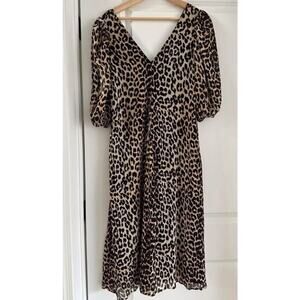 Ganni Leopard Print Dress New without tags